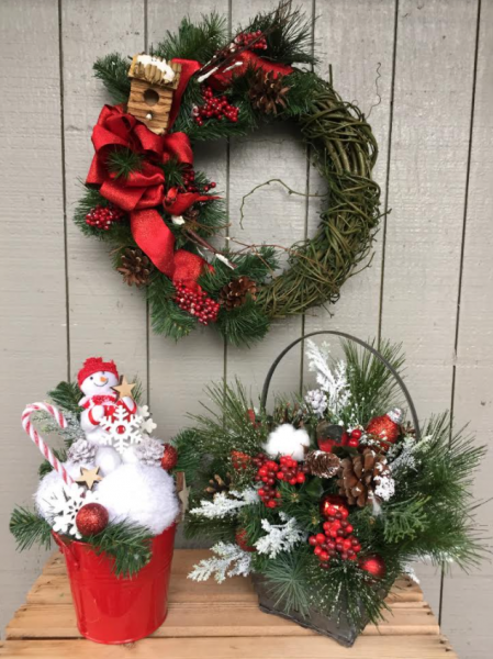 Christmas Wreath and Decorations
