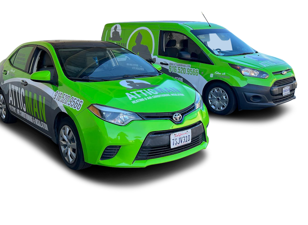 two green cars are parked next to each other on a white background .
