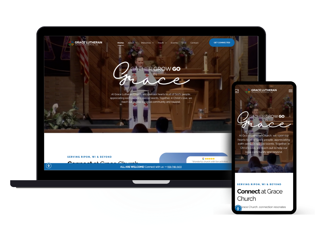 web design for church in ripon wi