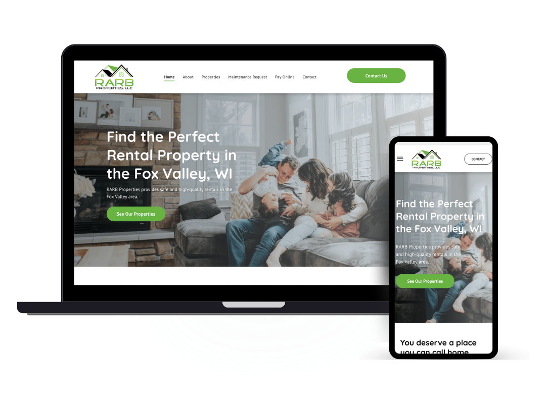 affordable custom web design - property management