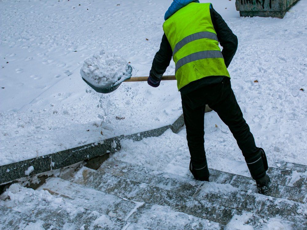 Snow removal by shoveling in Carson City Nevada