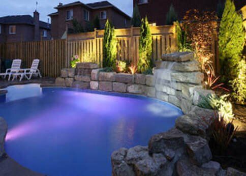Outdoor wall lights and underwater pool lighting in Carson City Nevada