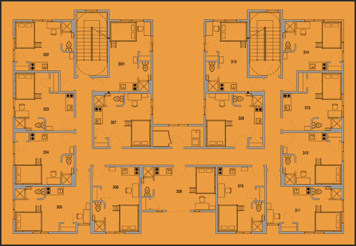 the den third floor floor plan