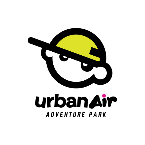 Urban Air Logo with character wearing hat
