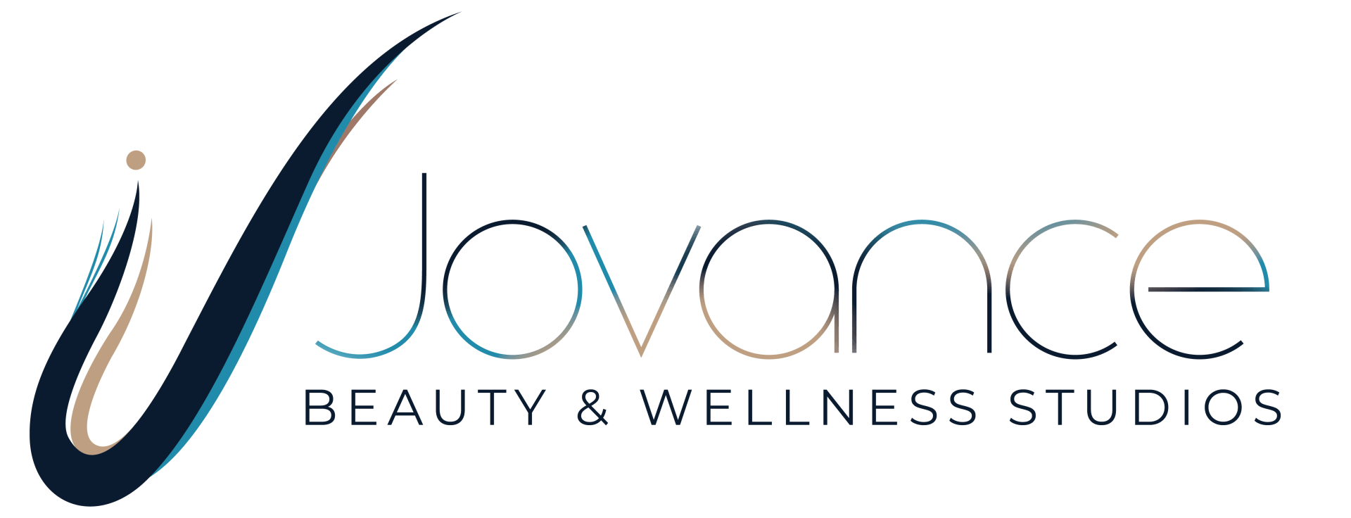 The logo for jovance beauty and wellness studios