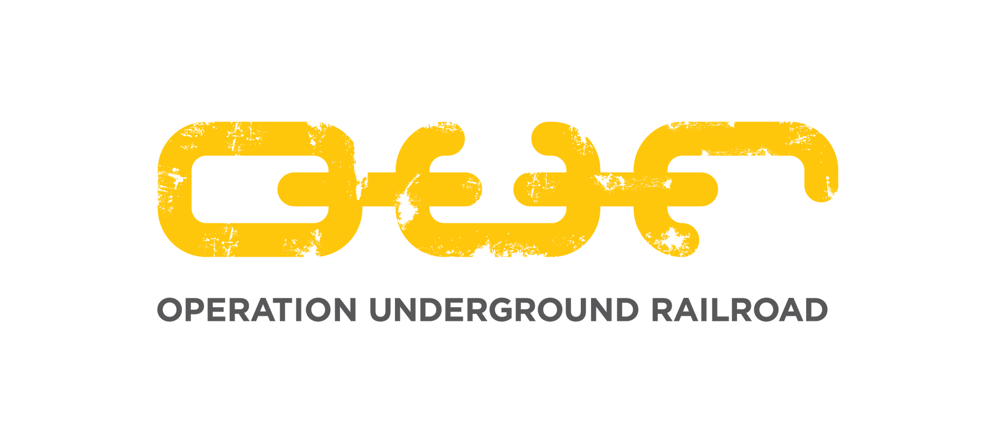 A yellow logo for operation underground railroad on a white background - Sean's Auto Care