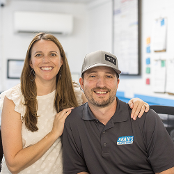 Two people welcoming to the shop | Sean's Auto Care