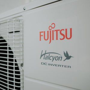 Fujitsu AC unit after installation