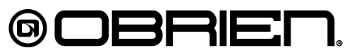 A blue and white logo for obrien watersports