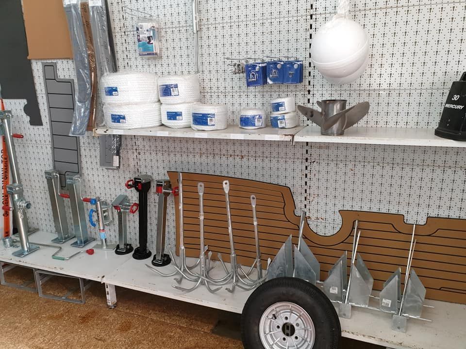 Boat Parts Display: Anchors, Buoys, Rope — Tolga Traders in Tolga, QLD