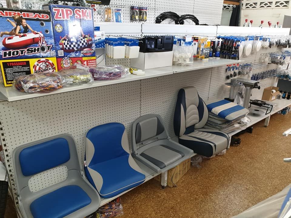 Boat Seats and Accessories on Display in a Store — Tolga Traders in Tolga, QLD