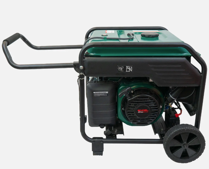 An Orange Portable Generator is Sitting on a White Surface — Tolga Traders in Tolga, QLD An Orange Portable Generator is Sitting on a White Surface Orange Generator — Tolga Traders in Tolga, QLD