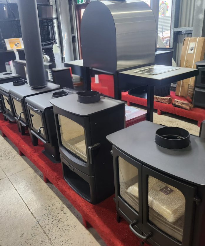 A Black Wood Heater — Tolga Traders in  Tolga, QLD