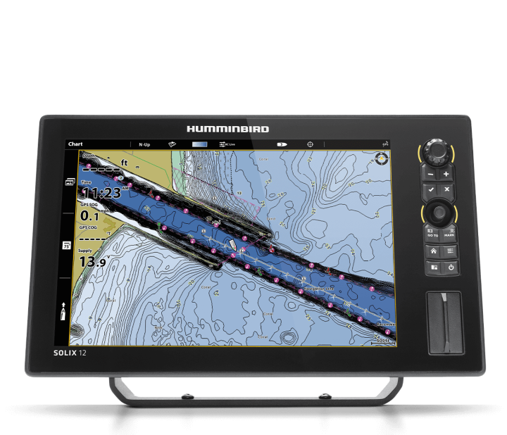 Display Stand With Two Humminbird Helix Series — Tolga Traders in Tolga, QLD