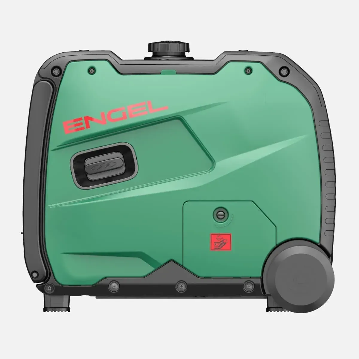 Orange Generator — Tolga Traders in Tolga, QLD An Orange Generator on a Trailer is Parked on the Side of the Road — Tolga Traders in Tolga, QLD