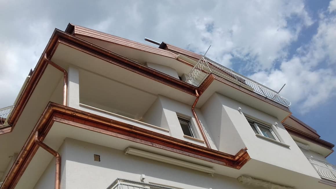 sistema canalizzato di scolo acqua piovana