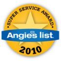 Angie's List 2010 Super Service Award Winner