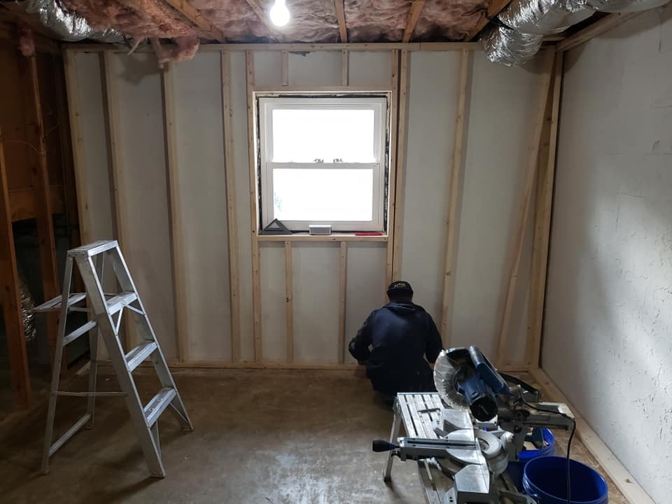 basement repair and insulated