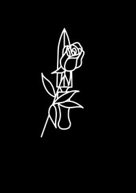 Roses and dagger tattoos logo