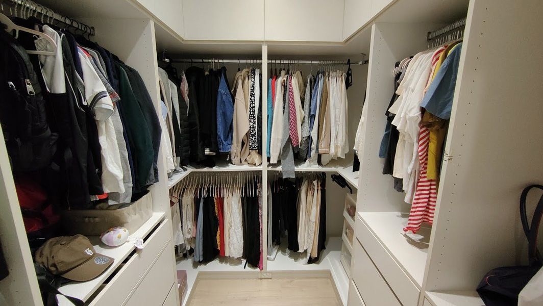 dressing room after