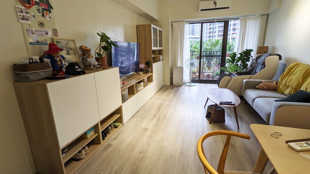living room after