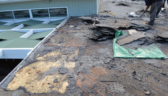 Remove existing Roof