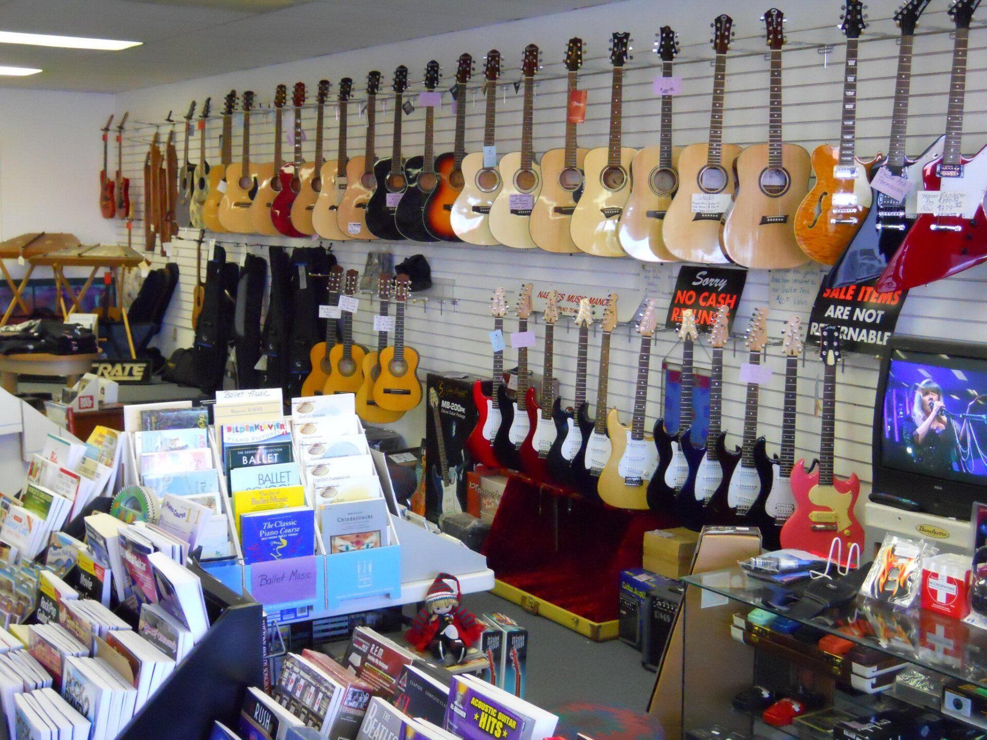 Guitars on Display — Plano, TX — Nadine's Music Manor