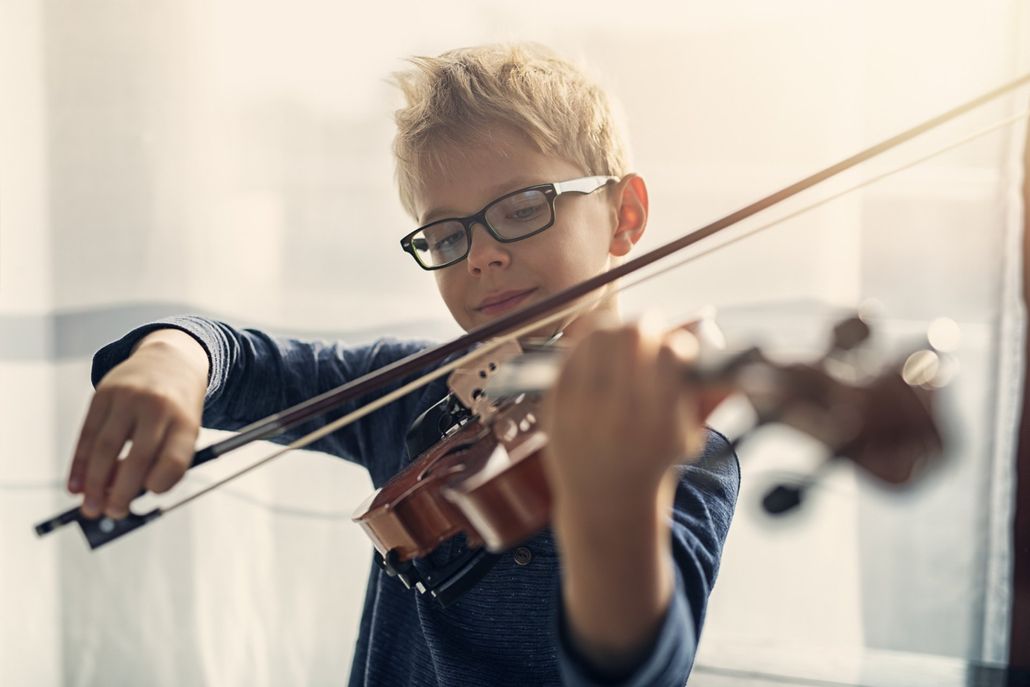 Kid Playing Violin — Plano, TX — Nadine's Music Manor