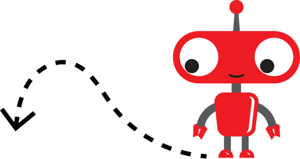 picture of a red robot