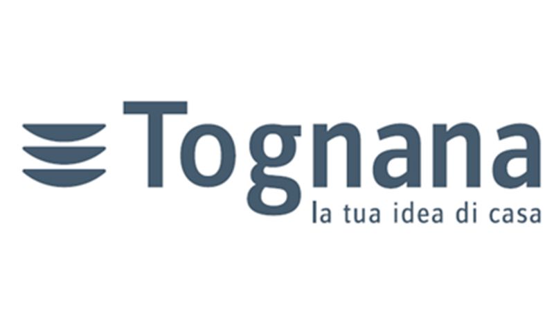 A logo for a company called tognana la tua idea di casa