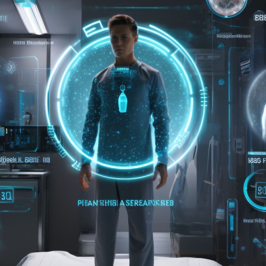 A man is standing in front of a screen that says pieanship a screamerb