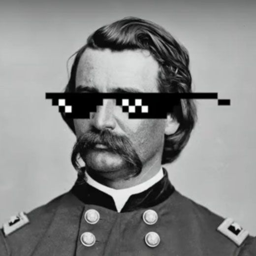 A black and white photo of a man with a mustache wearing sunglasses.