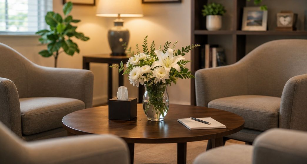 a welcoming space for conversations at Philadelphia, PA funeral homes.