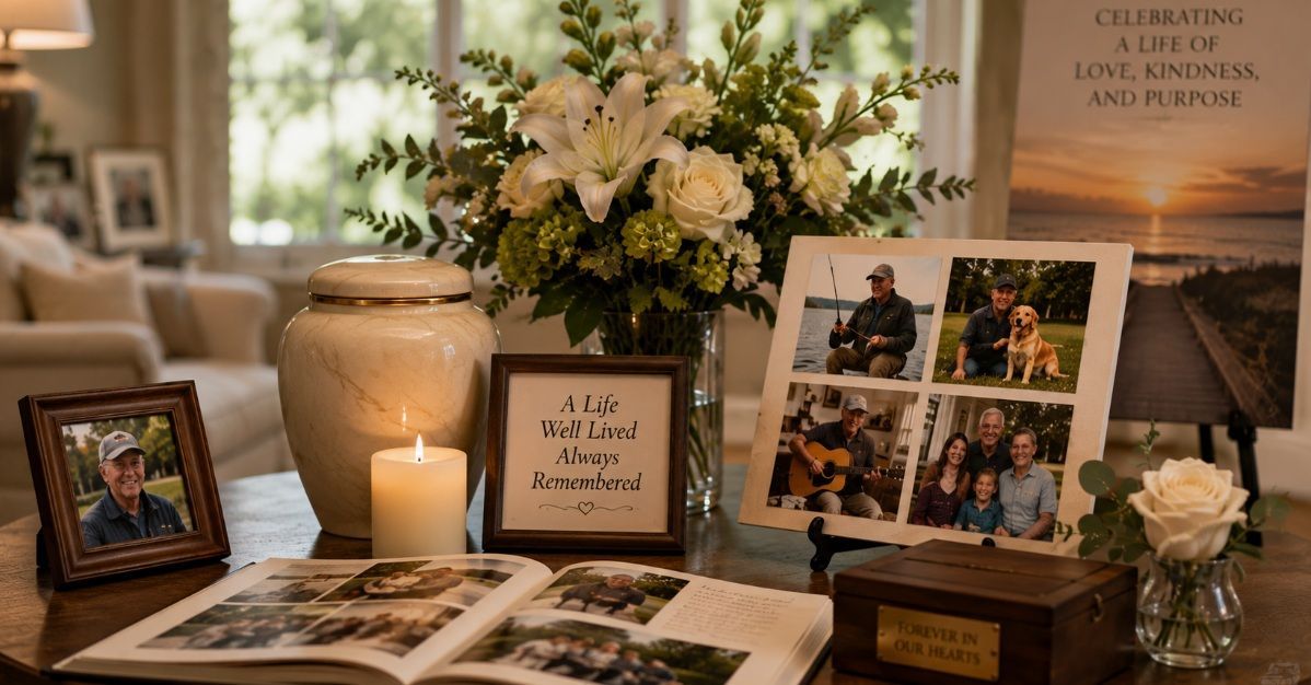 Philadelphia, PA cremation services with a personalized memorial display