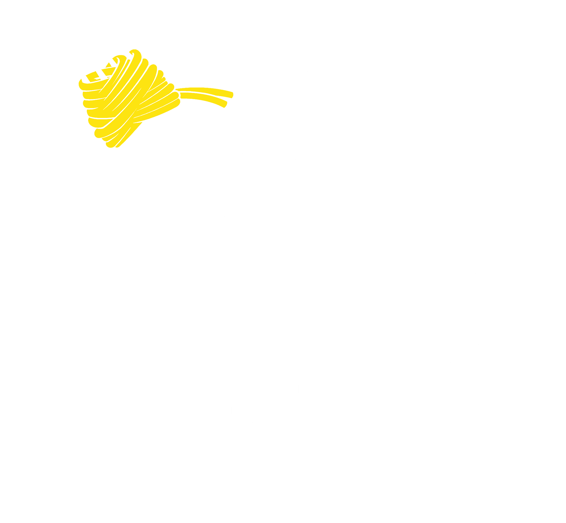 Una pennellata gialla su uno sfondo bianco.