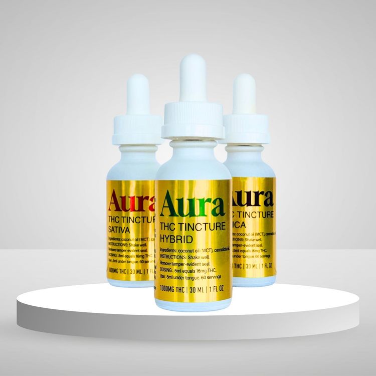 Display of Aura Tinctures