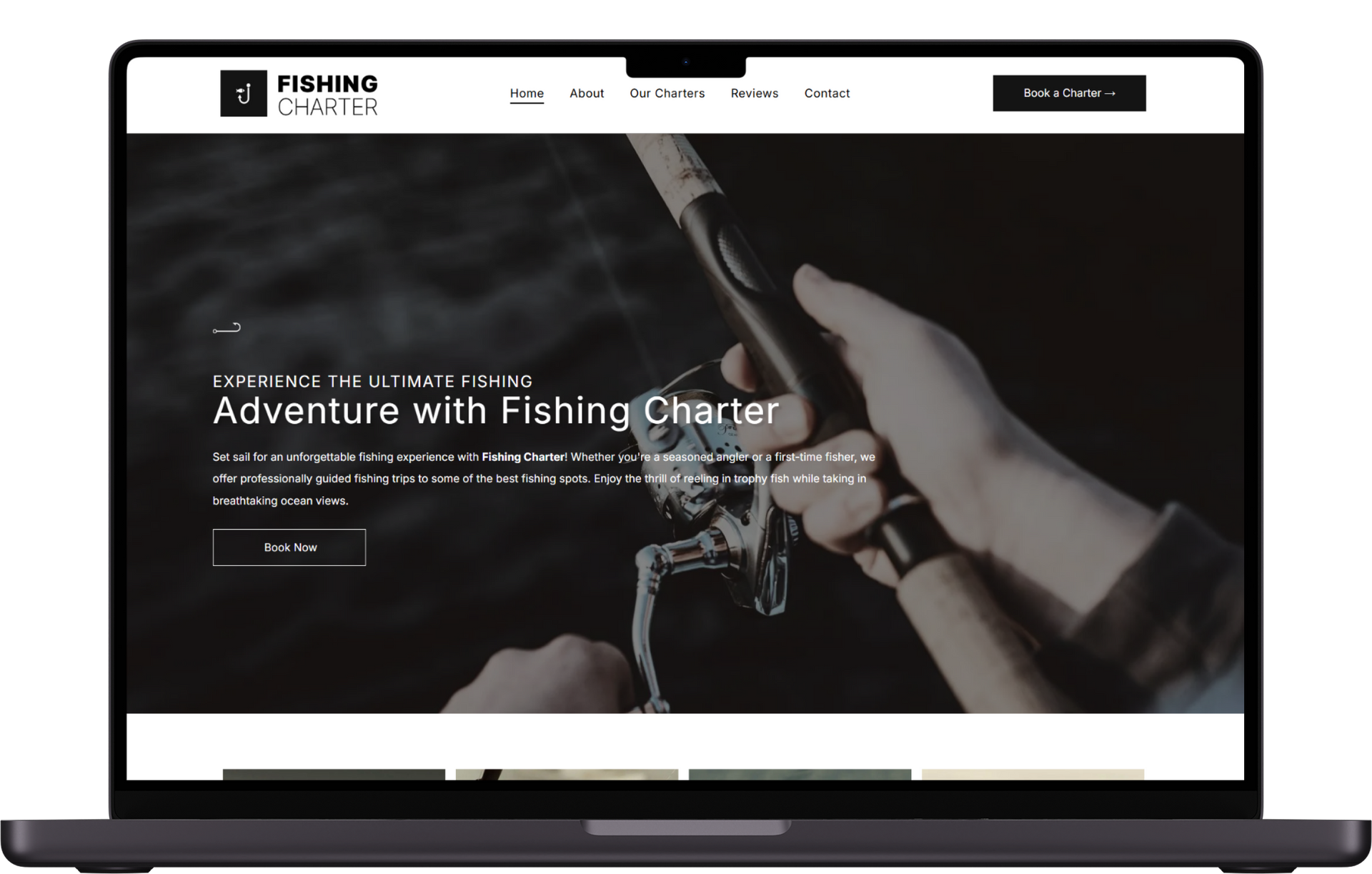 A laptop computer is open to a website about aquariums.
