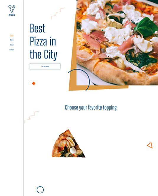 An advertisement for the best pizza in the city