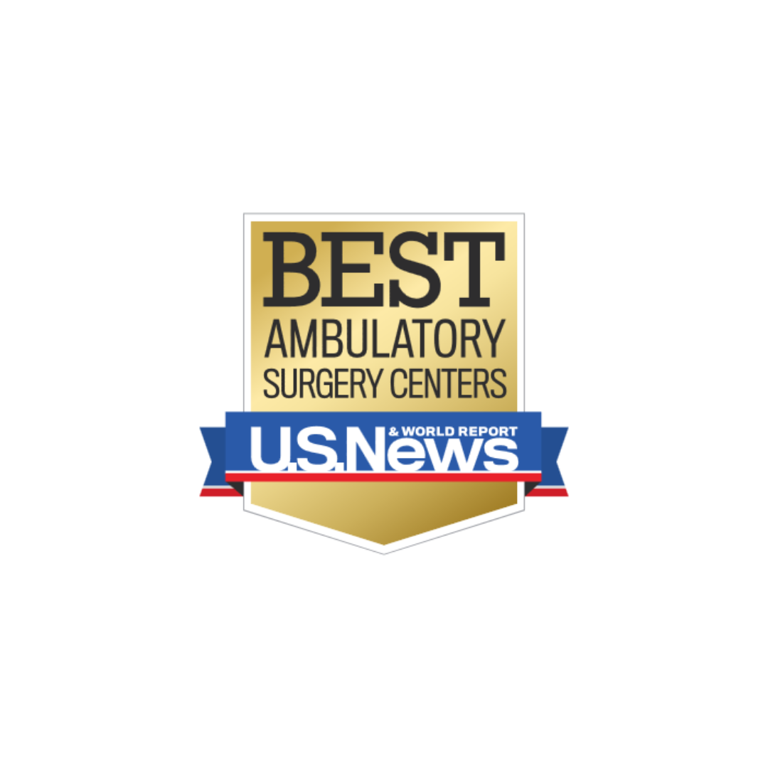 U.S. News Best Ambulatory Surgery Centers badge in gold and blue