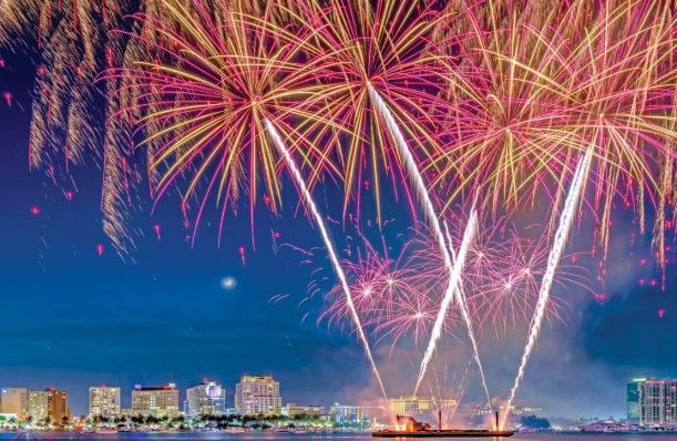 Fireworks Displey, North Palm Beach County Club, North Palm Beach, Florida
