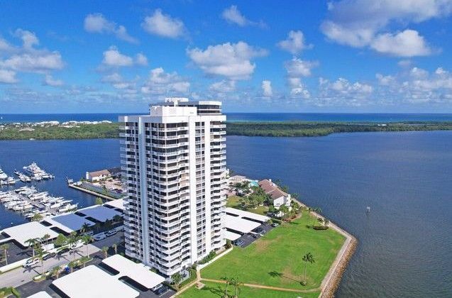 Lake Front Condo Building, Old Port Cove in North Palm Beach, Florida