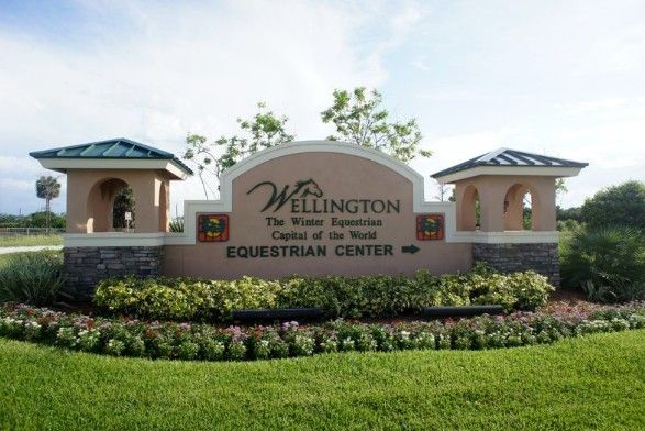 Village of Wellington Sign in Wellington, Florida