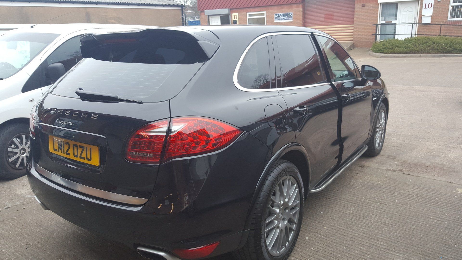 Porsche car tinted windows 