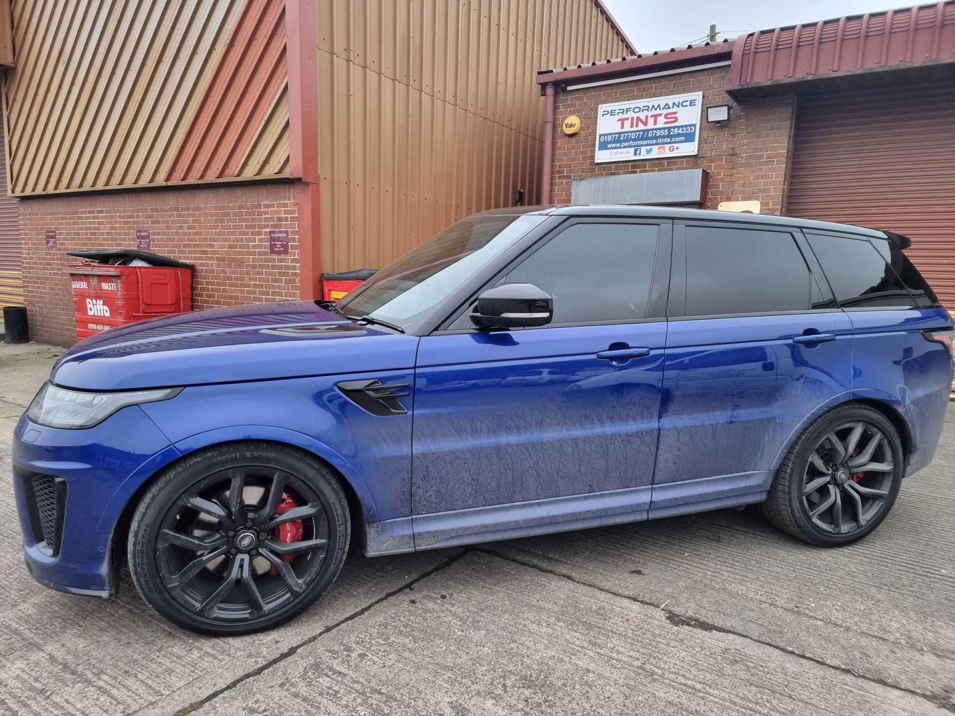 Tinted windows on Range Rover Car