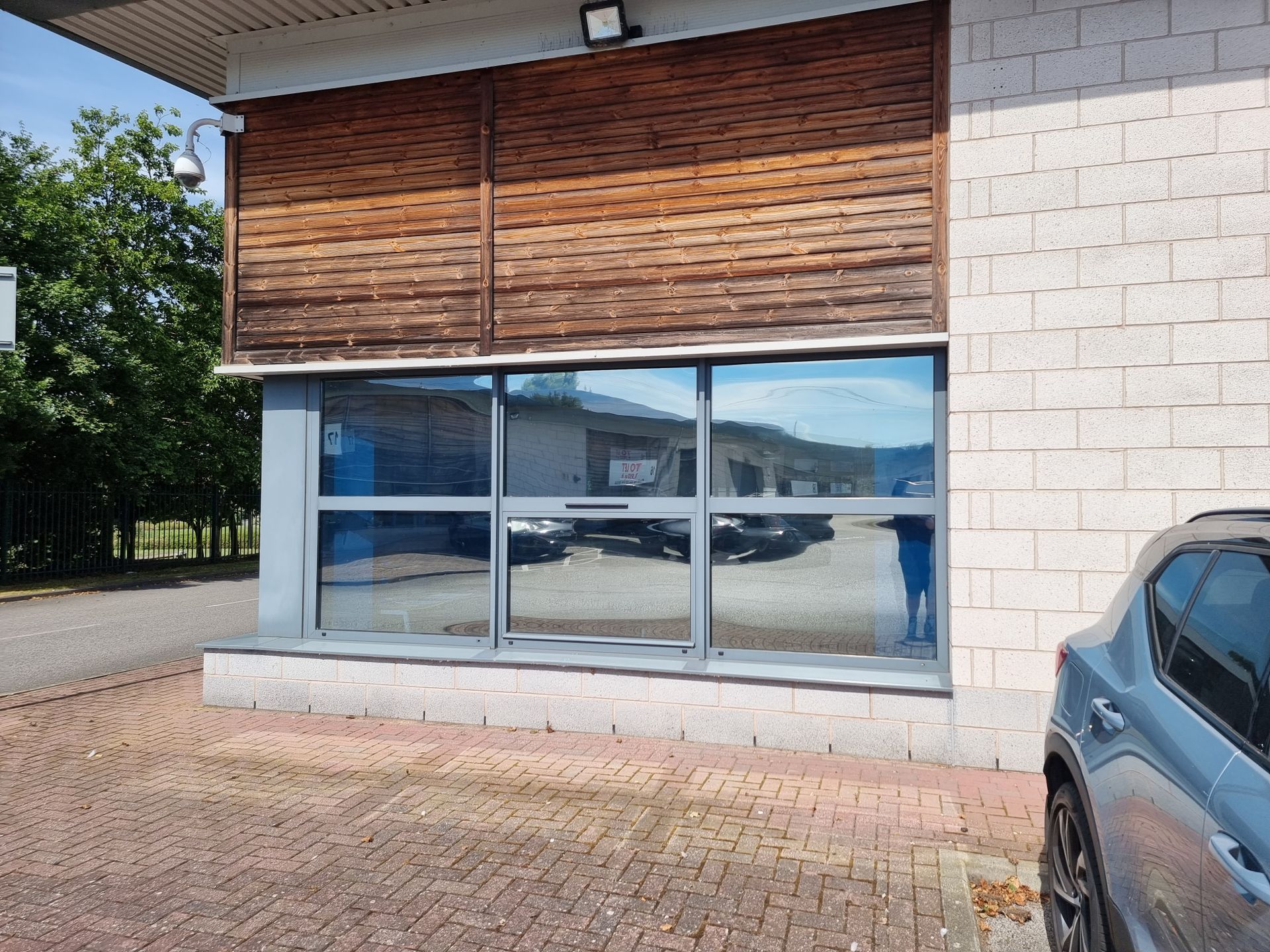 office with tinted windows