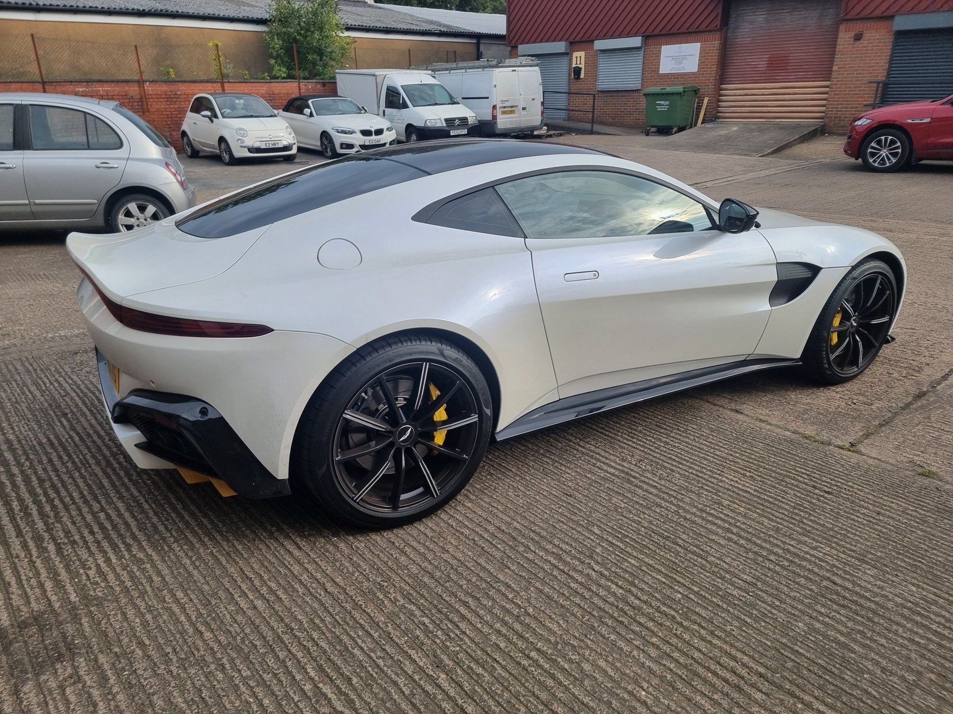 sports car with tinted windows