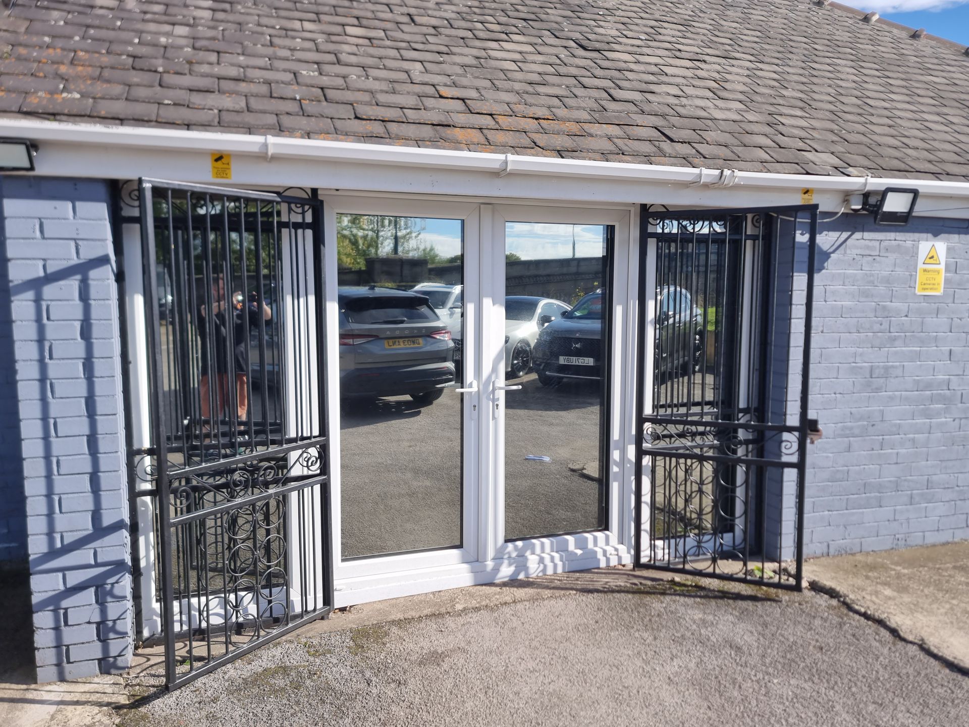 front door privacy tint