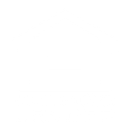 Blue logo: House outline with equal sign, 