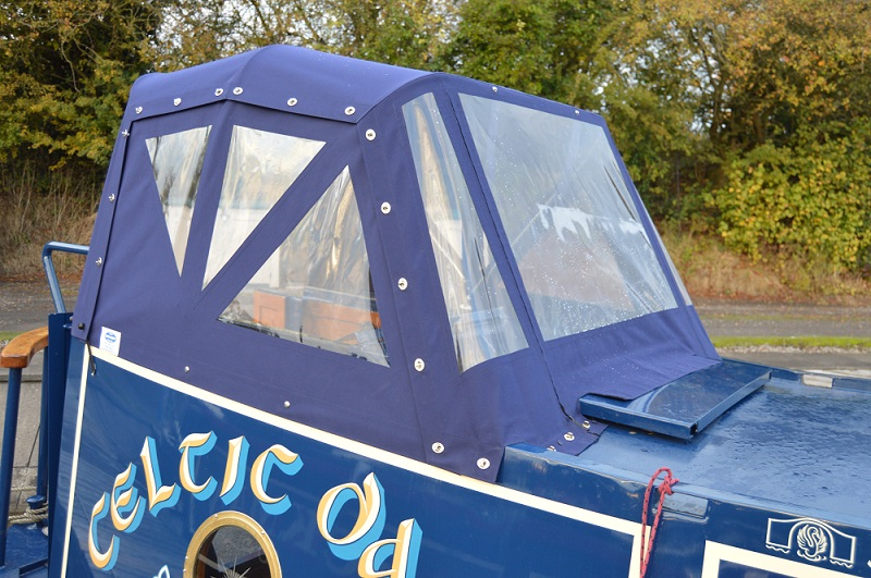Semi traditional pram hoods Covert Boat Covers