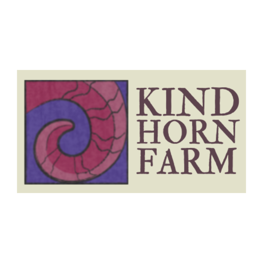 A gray, stylized spiral resembling a sheep horn, centered within a square frame.